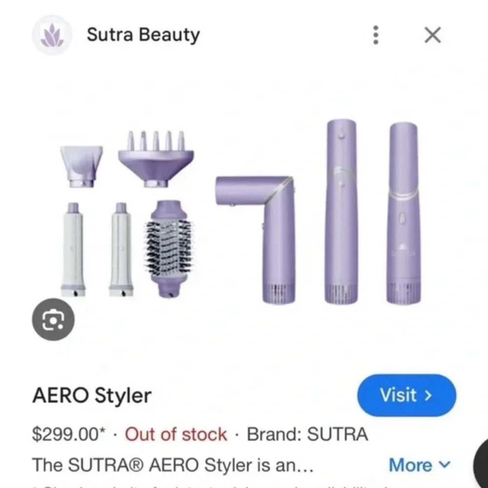 Sutra AERO 5in1 Purple Hair Styling Set Like New Box $299 Retail Value